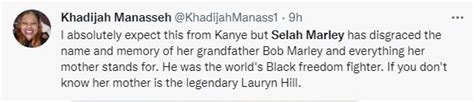 Bob Marley S Grandbabe Selah Marley Criticised For Wearing White