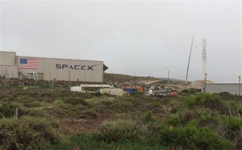 Spacex Close To Landing Rocket Boosters Next To Its Southern California
