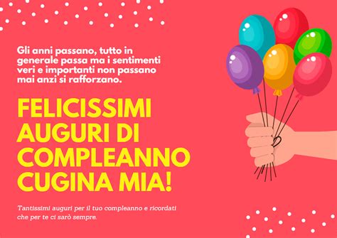 Un modo per riflettere su questo tema o anche per avere una frase a effetto nei momenti in cui il cuore è troppo affollato per trovare le giuste parole per. Buon Compleanno Cugina Cara - Buono Compelanno Collection ...