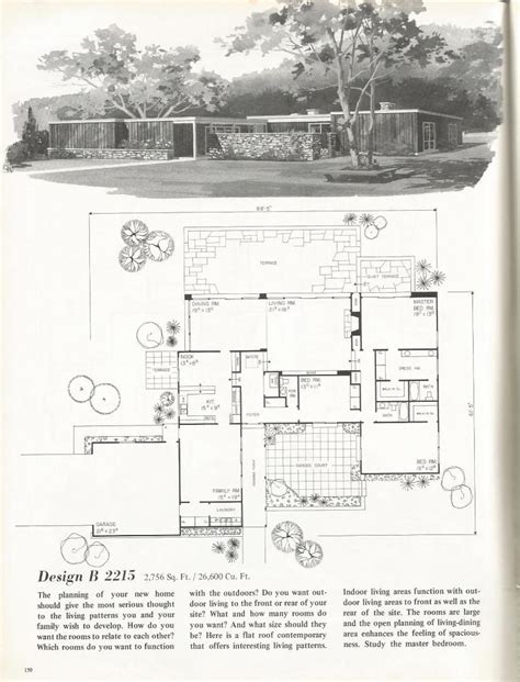 Inspired by the spanish styles of the 19th century, these by the late 1960's, american's architectural tastes moved toward more traditional styles and the ranch homes became cheap boring housing and by the. Vintage House Plans: Dramatic Mid Century Contemporary ...