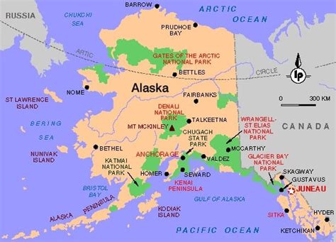 This map was created by a user. Alaska Map