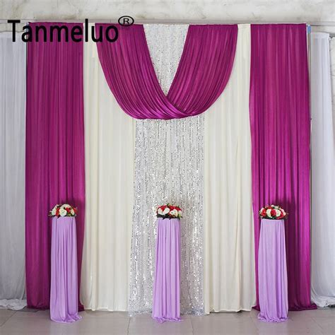 Buy 10x10ft Sequin Wedding Backdrop Curtains For Event