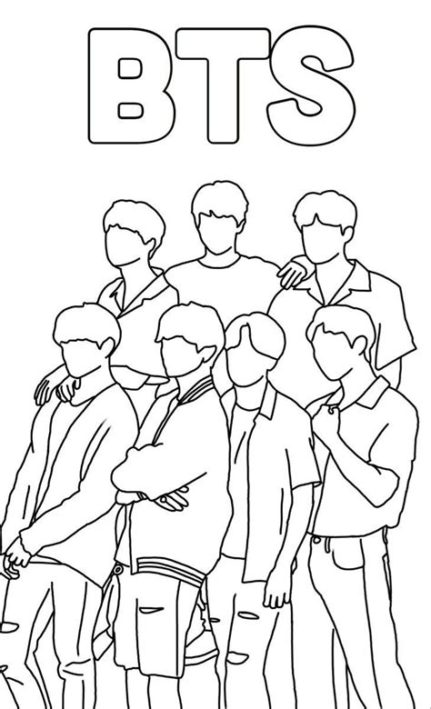 Kpop Bt Coloring Pages