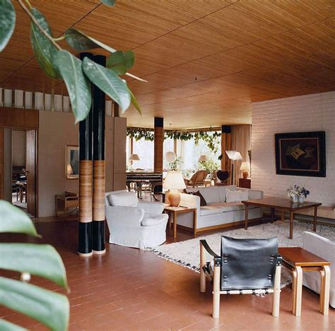 The handle of on the door leading to the patio is one the interiors were elegantly furnished in every detail. Aino Aalto - the strict functionalist | Design Stories