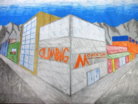 2 And 3 Point Perspective Art At Hillside Middle School