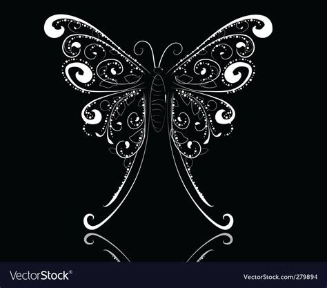 Lace butterfly Royalty Free Vector Image - VectorStock