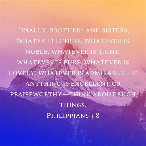 Philippians 4 8 Whatever Is True Scripture Study New International