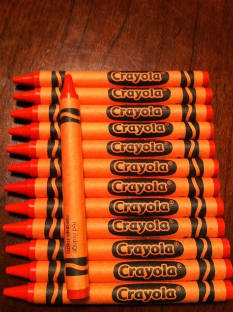 Orange Crayons Red Crayon Crayola Crayons Crayon