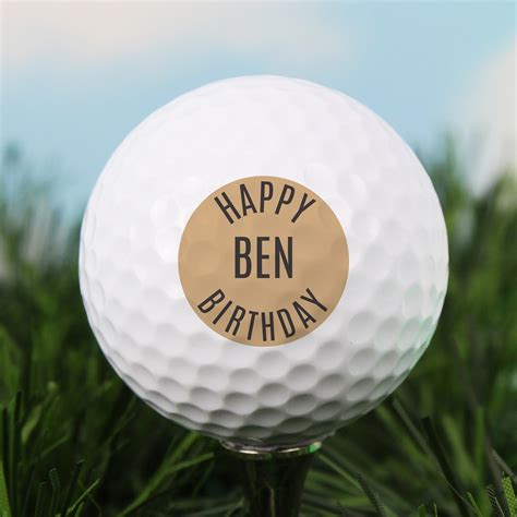 Personalised Happy Birthday Golf Ball Love My Ts