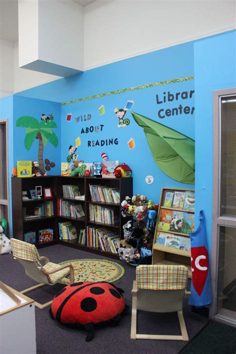 Jungle Themed Library Center Library Center Preschool Library