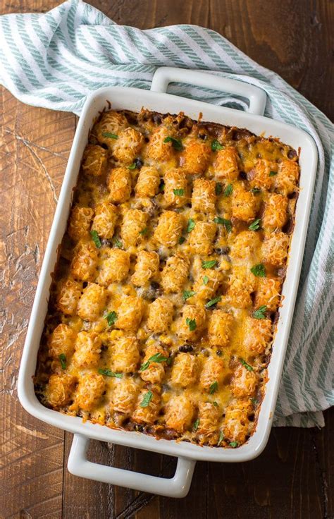 Cheesy tater tot casseroledizzy busy and hungry. Mexican Tater Tot Casserole | Recipe | Best tater tot ...