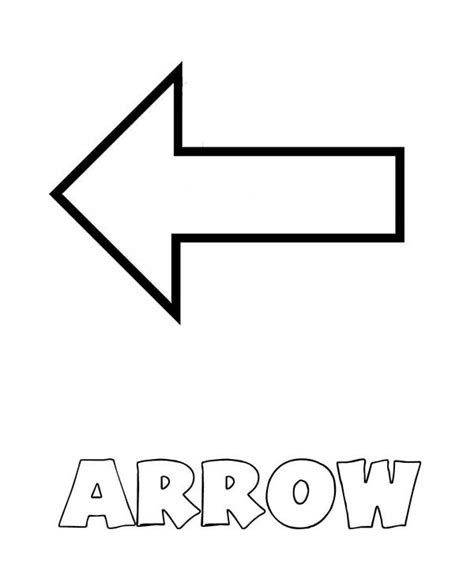 Brightly colored 3d shapes, curved arrows forming and ellipse. Arrow Shapes Coloring Page - NetArt