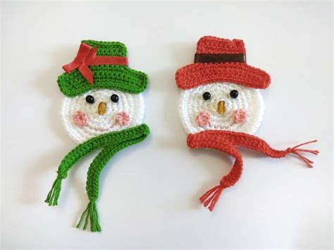 Crochet Snowman Applique Pattern Artofit