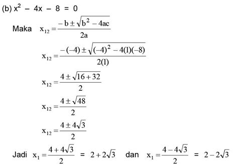 Menyelesaikan Persamaan Kuadrat Materi Lengkap Matematika