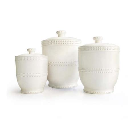 American Atelier Bianca Bead 3 Piece Canister Set 1566905canrb By