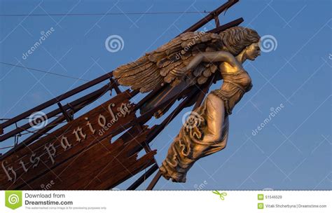 Bow|sprit — « bow spriht , boh », noun. Ship's Figurehead stock image. Image of superstition ...