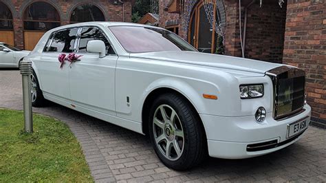 White Rolls Royce Phantom Wedding Car Hire Manchester