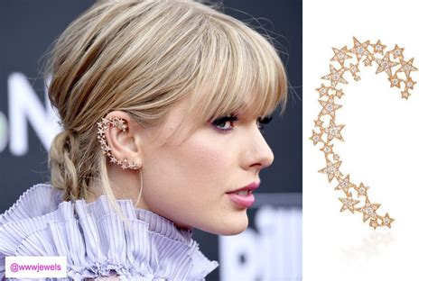 Taylor Swift Wearing Stefere Jewelry Ear Cuff At The 2019 Billboard