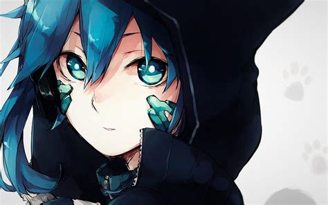 2560x1600 Anime Girl Hoodie Blue Hair Close Anime Girl Hoodie Hd