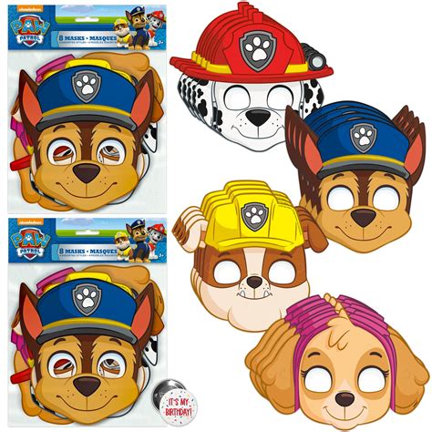 Unique Paw Patrol Masks For Kids Birthday Party Favors