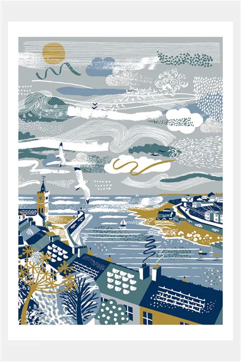 Cornwall Art Prints Exclusive Illustration By Seasalt Artist Monqui