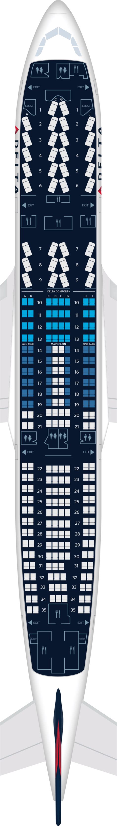 Airbus A330 200 Aircraft Seat Maps Specs And Amenities Delta Air Lines