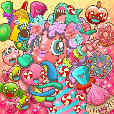 Dare To Dream Of Candy On Behance Cute Kawaii Drawings Kawaii Art