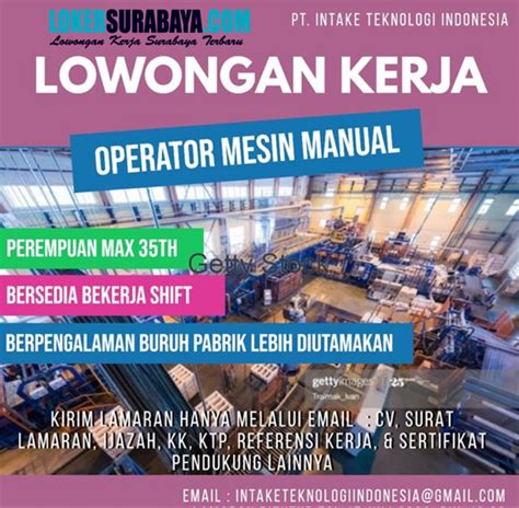 Lowongan kerja operator jahit di bandung 2020 pt pop star. Loker Surabaya di PT. Intake Teknologi Indonesia Juli 2020 ...