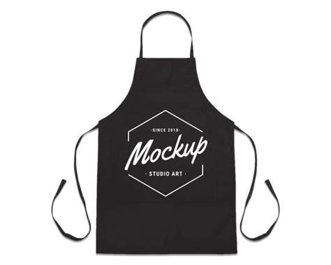 Download Apron Mockup, Blank Apron Template, Black Apron Mock Up ...