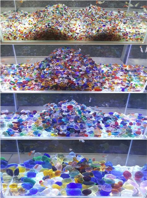 Fish Tank Ornament Aquarium Crystal Glass Stones Buy Aquarium Glass