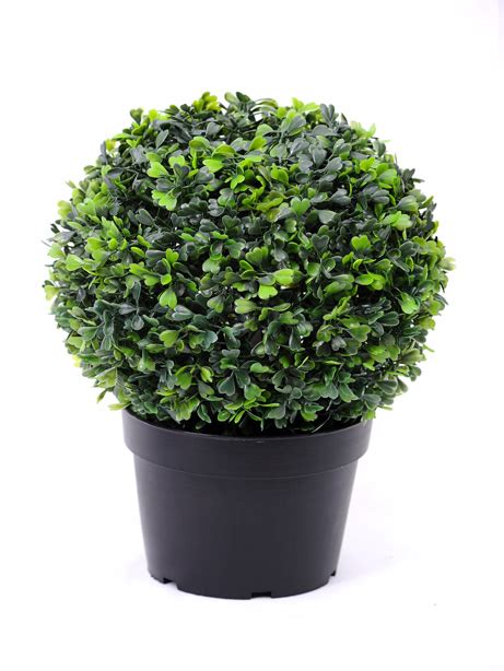 Potted Artificial Buxus Ball 32cm Pot Plant South Eastern Horticultural