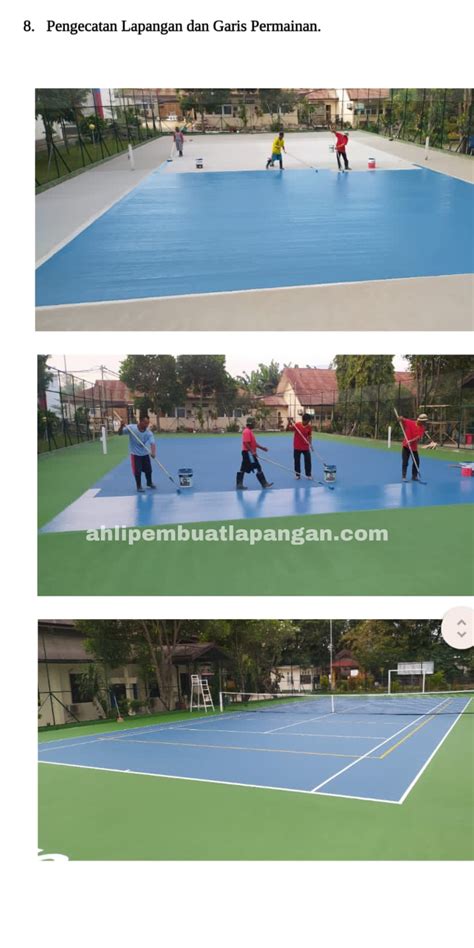 Tahapan Pengerjaan Lapangan Tenis Palu Sulawesi Tengah Ahli Pembuat
