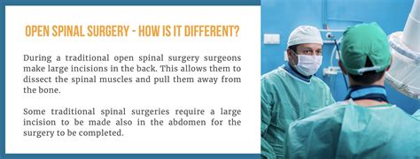 Traditional Open Surgery Versus Minimally Invasive Spine Surgery