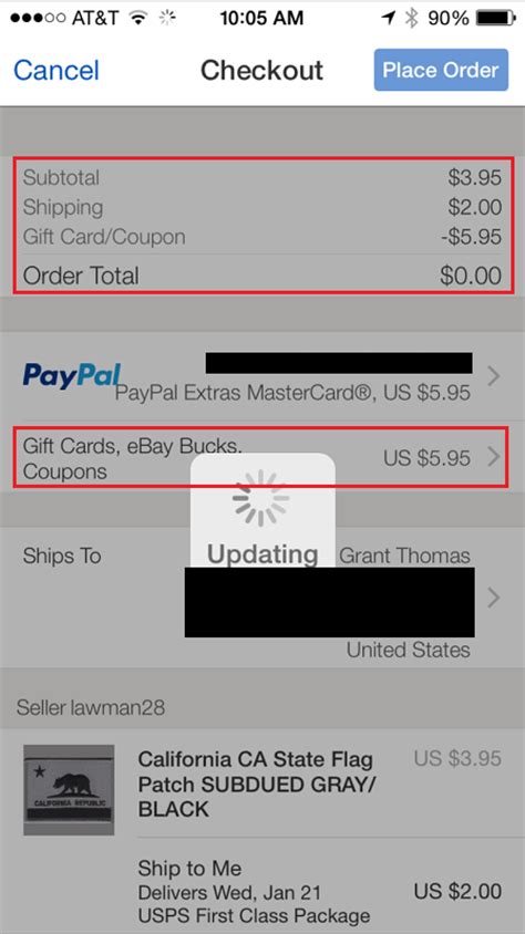 Code is only redeemable directly on ebay.com during checkout on ebay.com: Find Hidden eBay Gift Cards in your PayPal Account