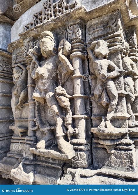 One Of The Sculptures From The Khajuraho Temples Stock Photo Image Of