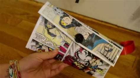Diy Easy Comic Book Clutch Everythingjess Youtube