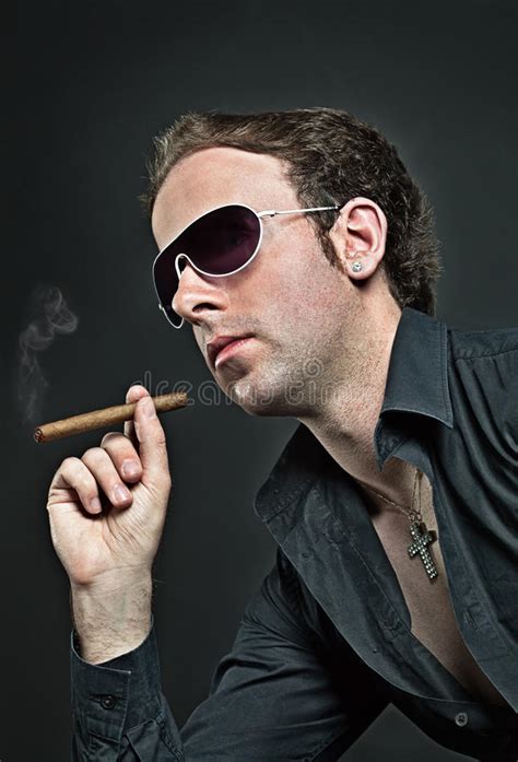 Jpg (joint photographic experts group jfif format). Cool guy with cigar stock image. Image of cool, tobacco ...