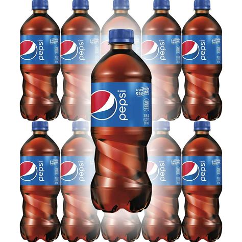 Pepsi 20 Oz Soda Bottles Pack Of 16 Total Of 320 Fl Oz