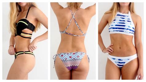 Bikini Haul Try On Zaful Review Swimwear Fashion Accessories Hot Sex