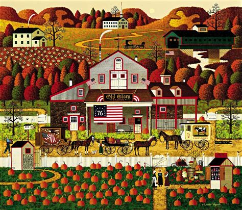 Charles Wysocki Old Glory Farms Limited Edition Print Lithograph