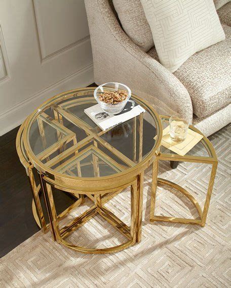 Regina Andrew Majestic Golden Side Table Set Gold Side Table Coffee