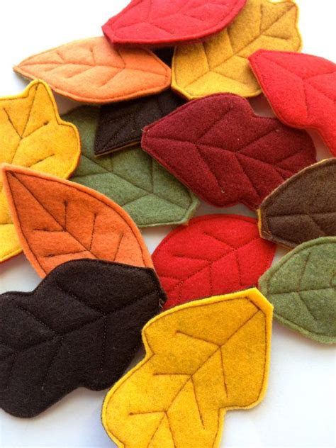 Fall Felt Leaves Felt Leaf Confetti Autumn By Whiteblossomboutique