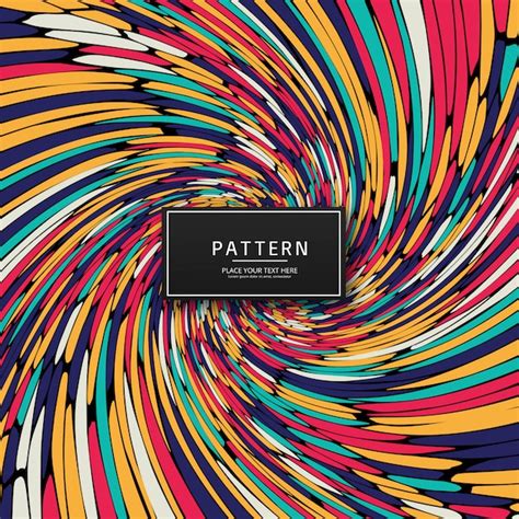 Free Vector Elegant Colorful Swirl Pattern Background