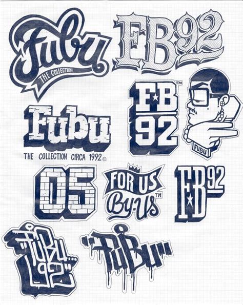 Design For The Fubu Brand By 123klan Sticker Design Graphic Design Print Tshirt Design
