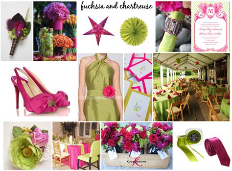 De Lovely Affair Inspiration Board Fuchsia And Chartreuse