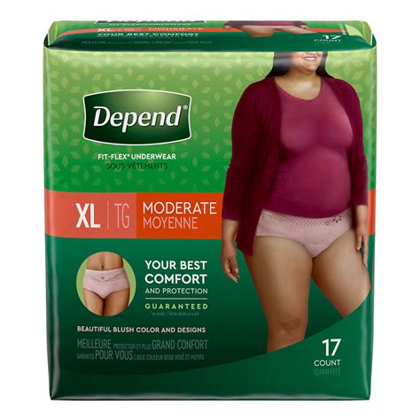 Depend Fit-Flex Underwear for Women - Moderate Absorbency - Extra Large - 17's | London Drugs