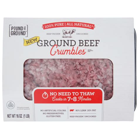 Save On Pound Of Ground Crumbles Ground Beef Order Online Delivery Martins