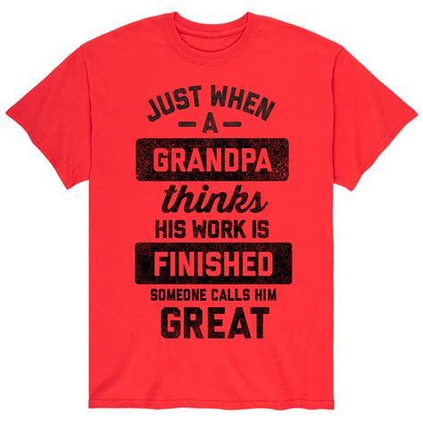 Instant Message Great Grandpa Thinks Grandpa Shirt T Men S Short Sleeve Graphic T Shirt