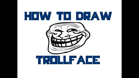 How To Draw The Troll Face Youtube