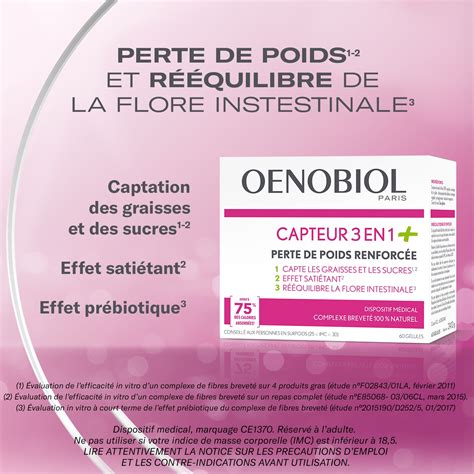 Oenobiol Capteur 3en1 Perte De Poids Renforcée 60 Gélules Newpharma